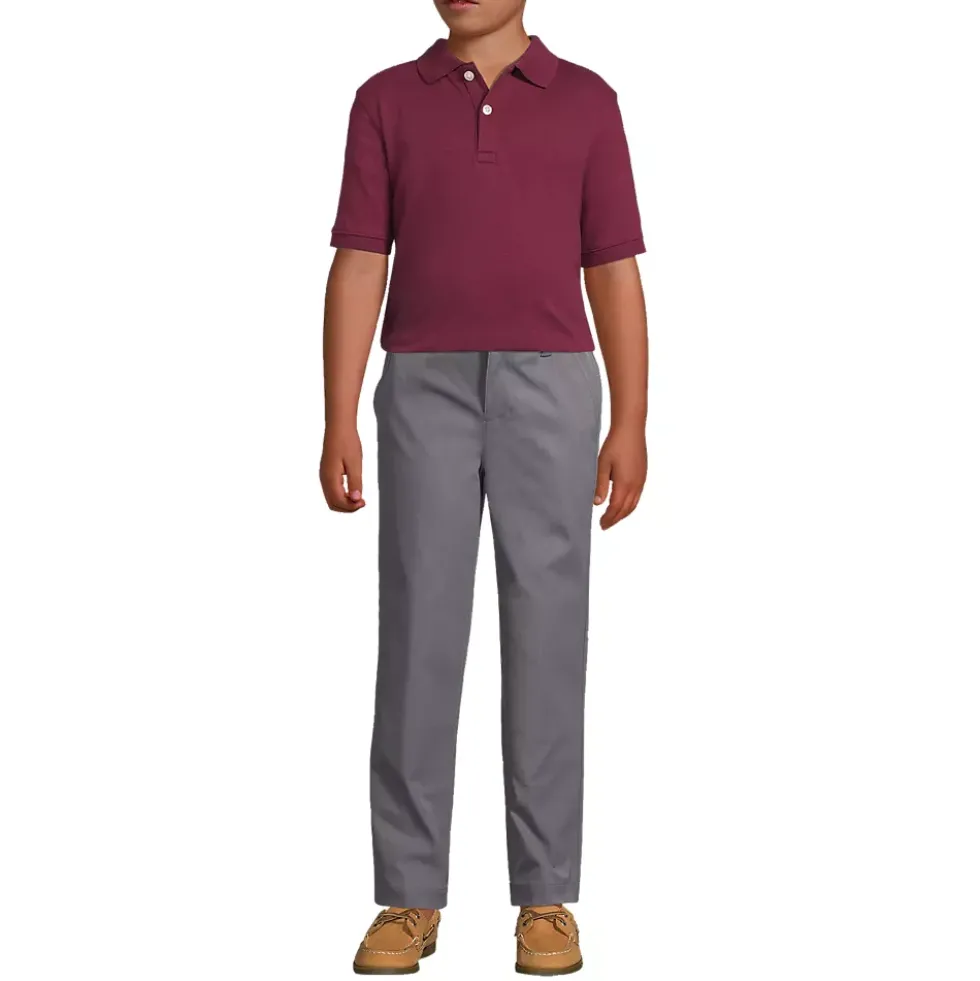 Kids Short Sleeve Interlock Polo Shirt