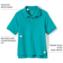 Kids Short Sleeve Interlock Polo Shirt