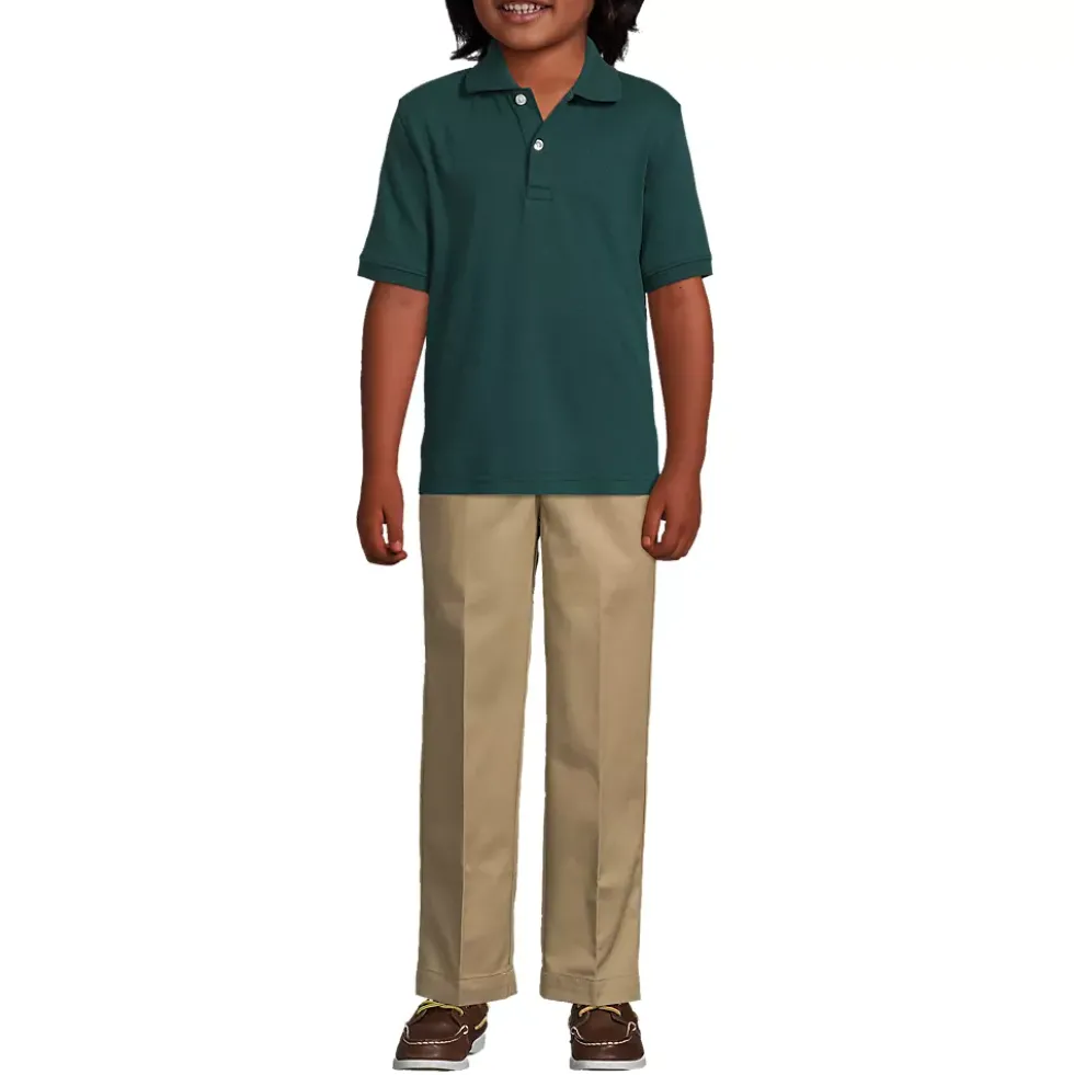 Kids Short Sleeve Interlock Polo Shirt