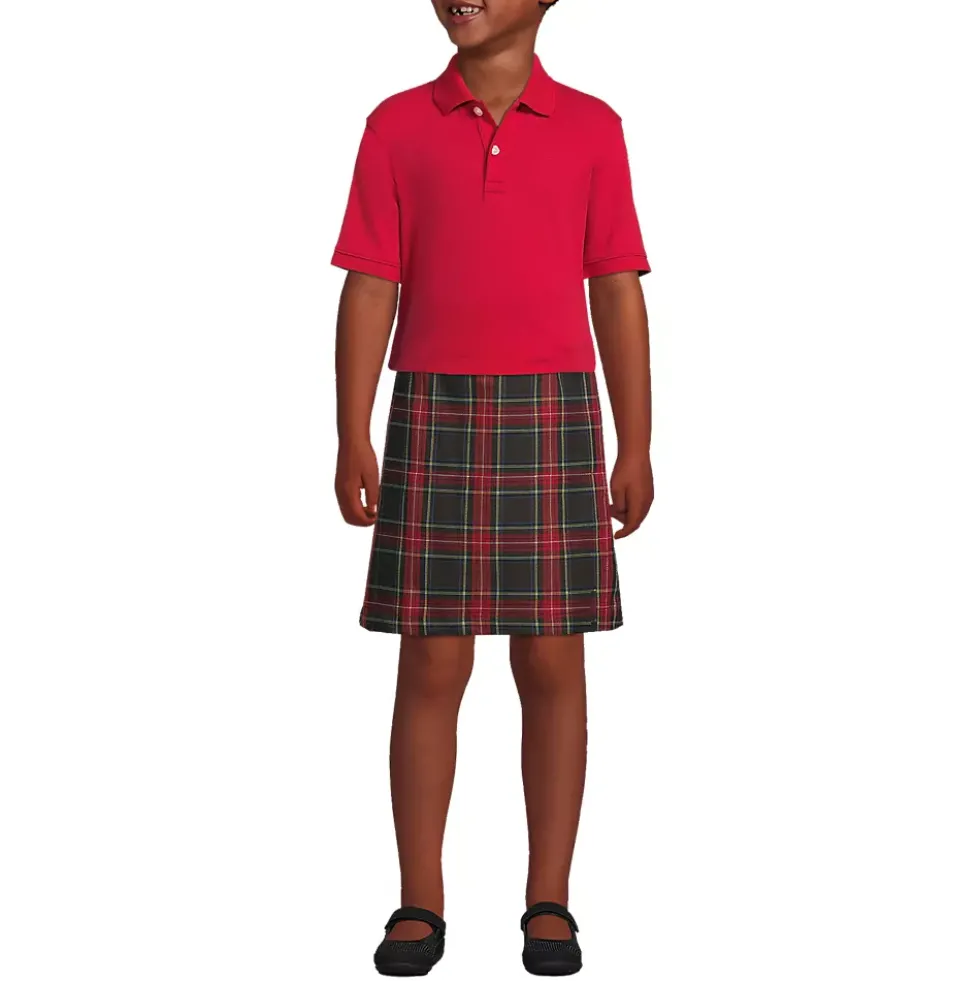 Kids Short Sleeve Interlock Polo Shirt