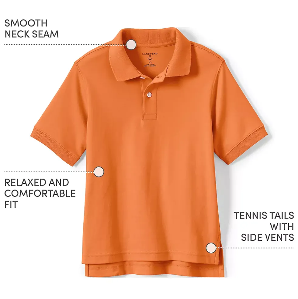 Kids Short Sleeve Interlock Polo Shirt