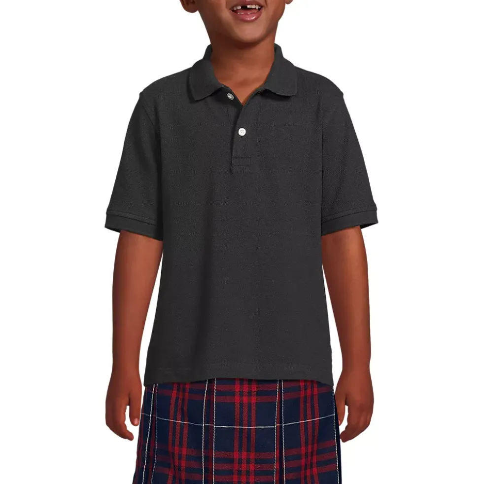 Kids Short Sleeve Mesh Polo Shirt