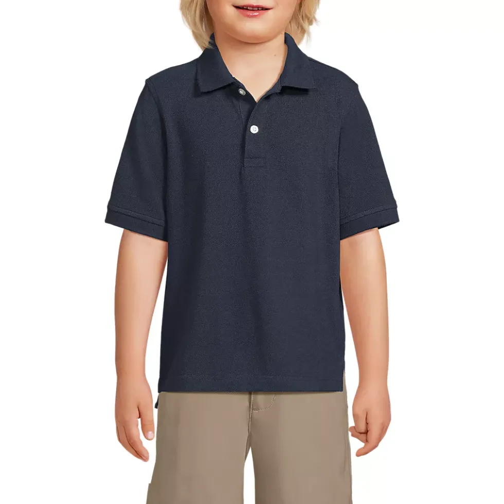 Kids Short Sleeve Mesh Polo Shirt