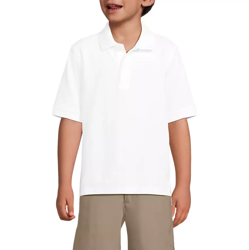 Kids Short Sleeve Mesh Polo Shirt