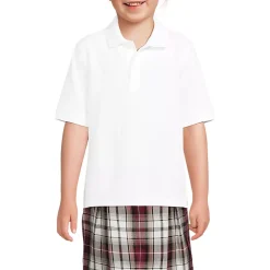 Kids Short Sleeve Mesh Polo Shirt