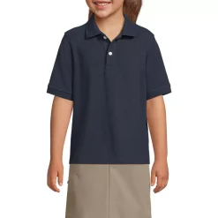Kids Short Sleeve Mesh Polo Shirt