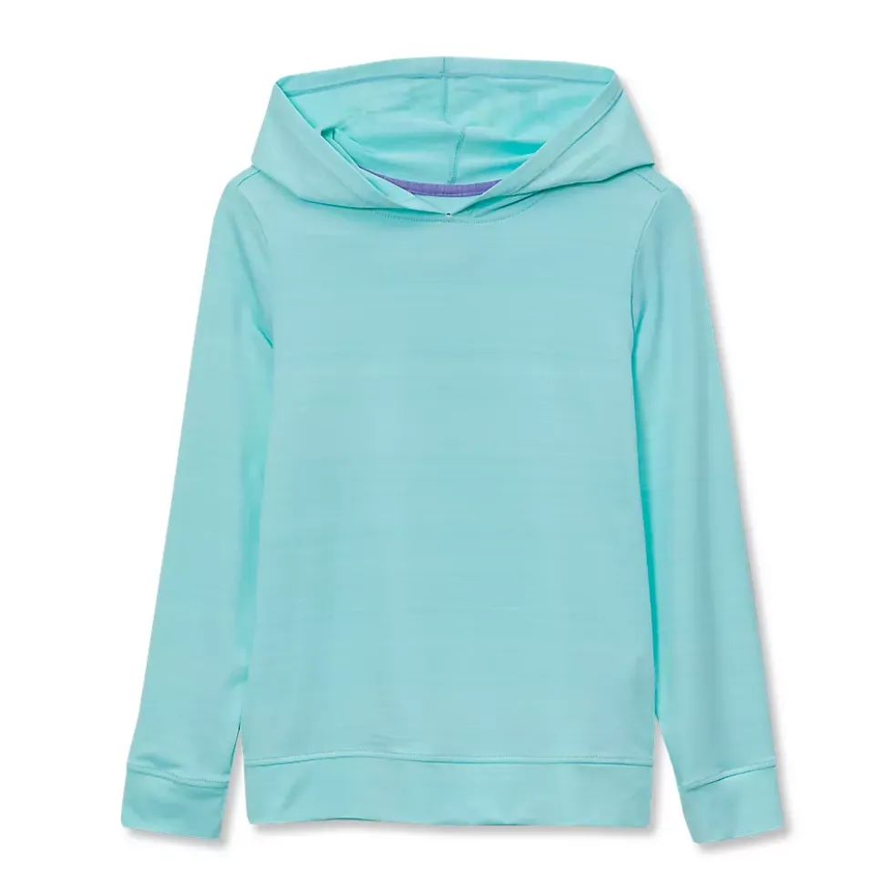 Kids Sunshade UPF 50 Chlorine Resistant Long Sleeve Sun Hoodie Rash Guard