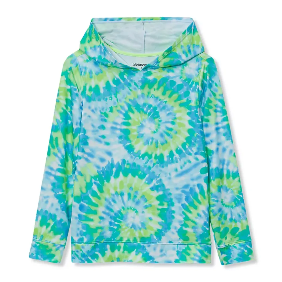 Kids Sunshade UPF 50 Chlorine Resistant Long Sleeve Sun Hoodie Rash Guard