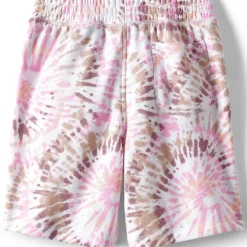 Kids Tie Dye French Terry Pull On Sweat Shorts
