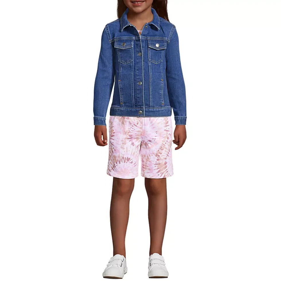 Kids Tie Dye French Terry Pull On Sweat Shorts