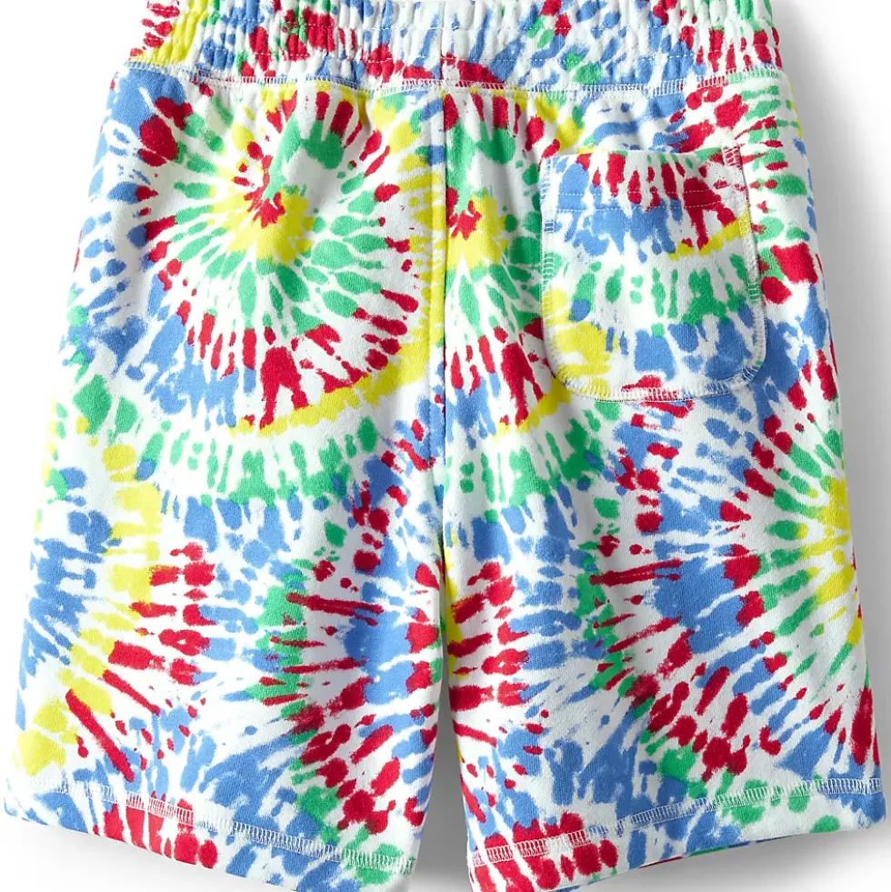 Kids Tie Dye French Terry Pull On Sweat Shorts