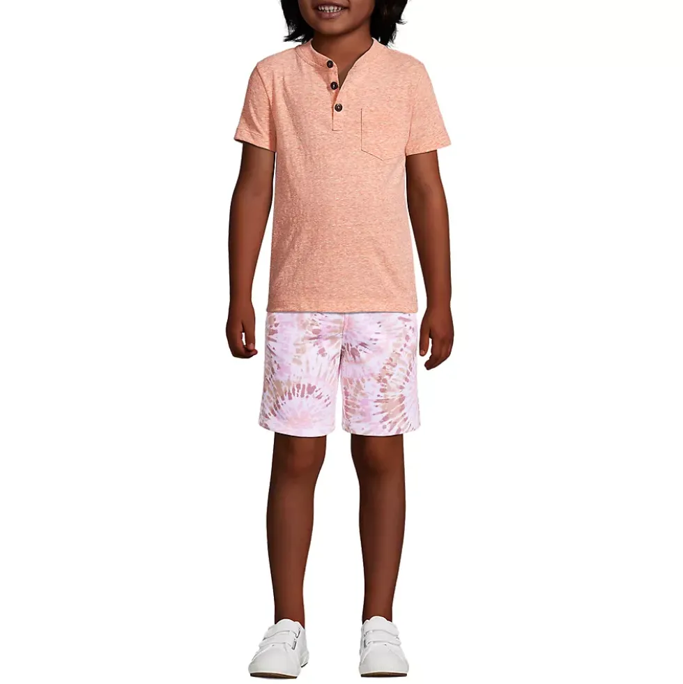 Kids Tie Dye French Terry Pull On Sweat Shorts