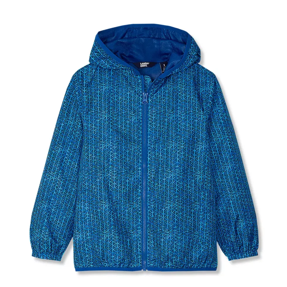 Kids Waterproof Hooded Packable Rain Jacket