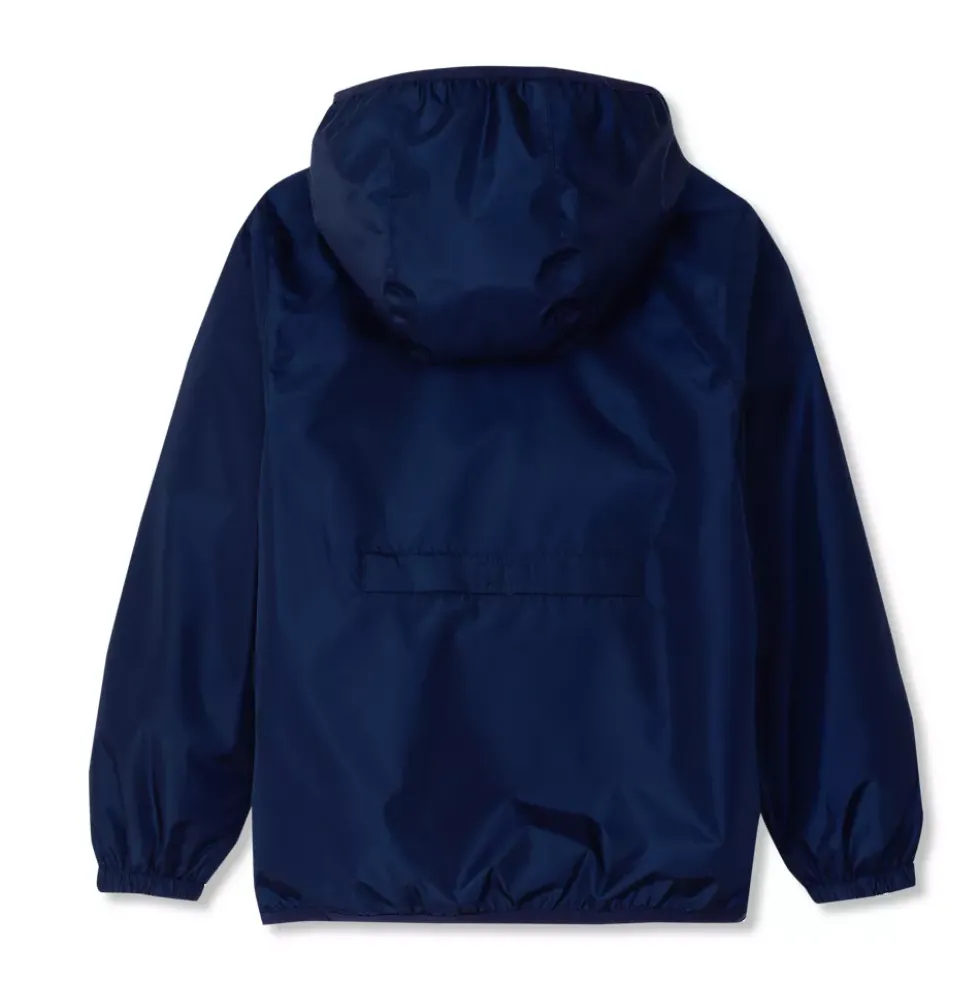 Kids Waterproof Hooded Packable Rain Jacket