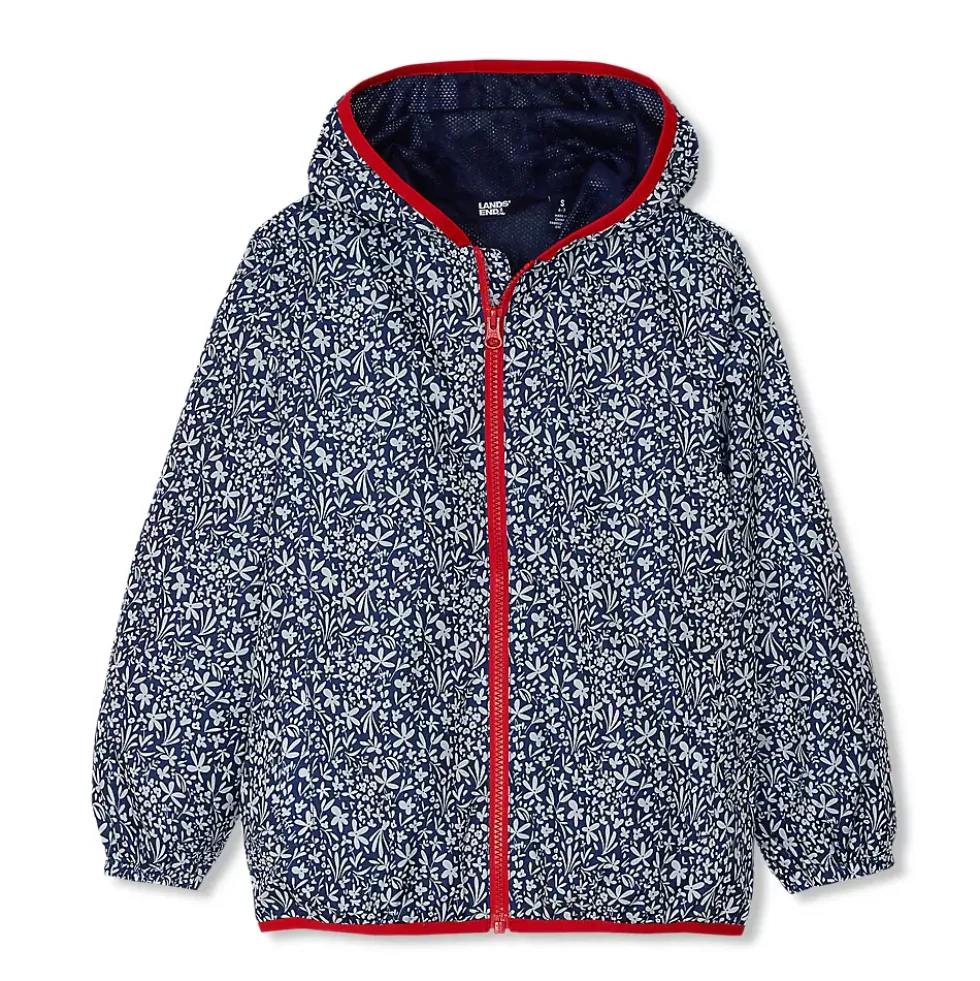 Kids Waterproof Hooded Packable Rain Jacket