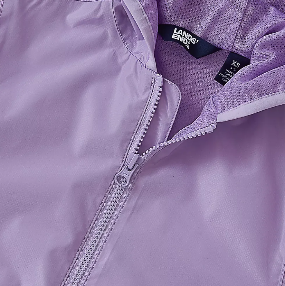 Kids Waterproof Hooded Packable Rain Jacket