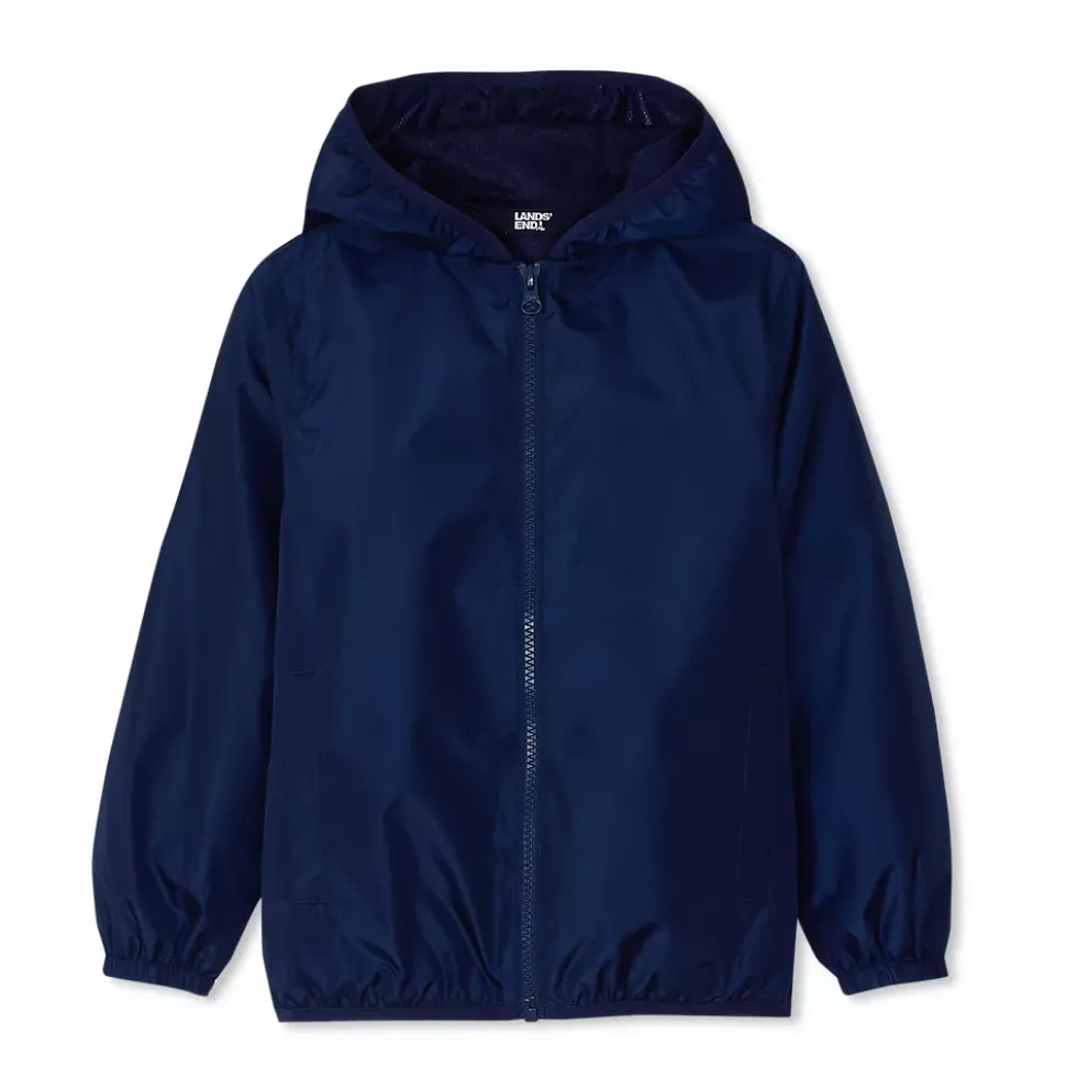 Kids Waterproof Hooded Packable Rain Jacket