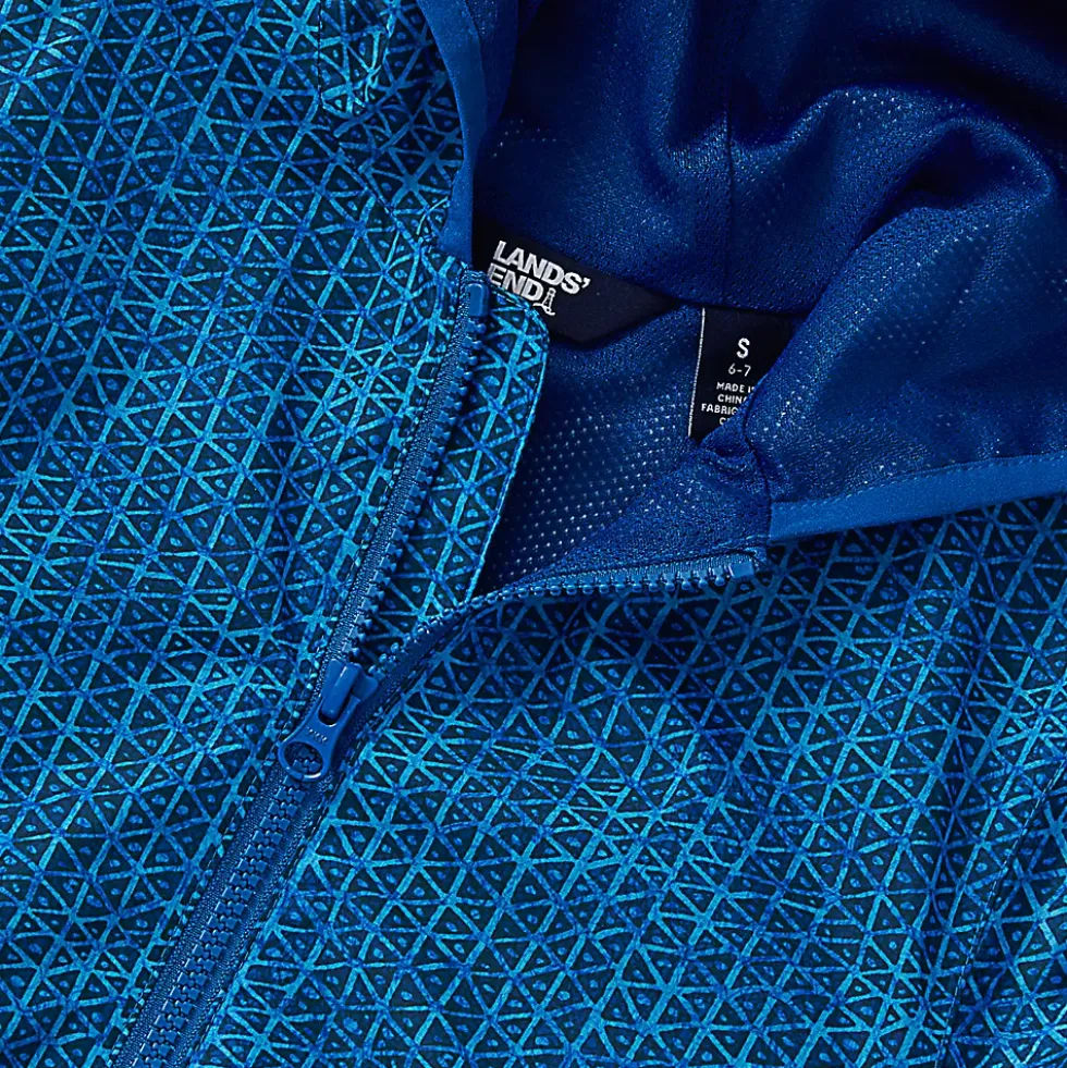 Kids Waterproof Hooded Packable Rain Jacket