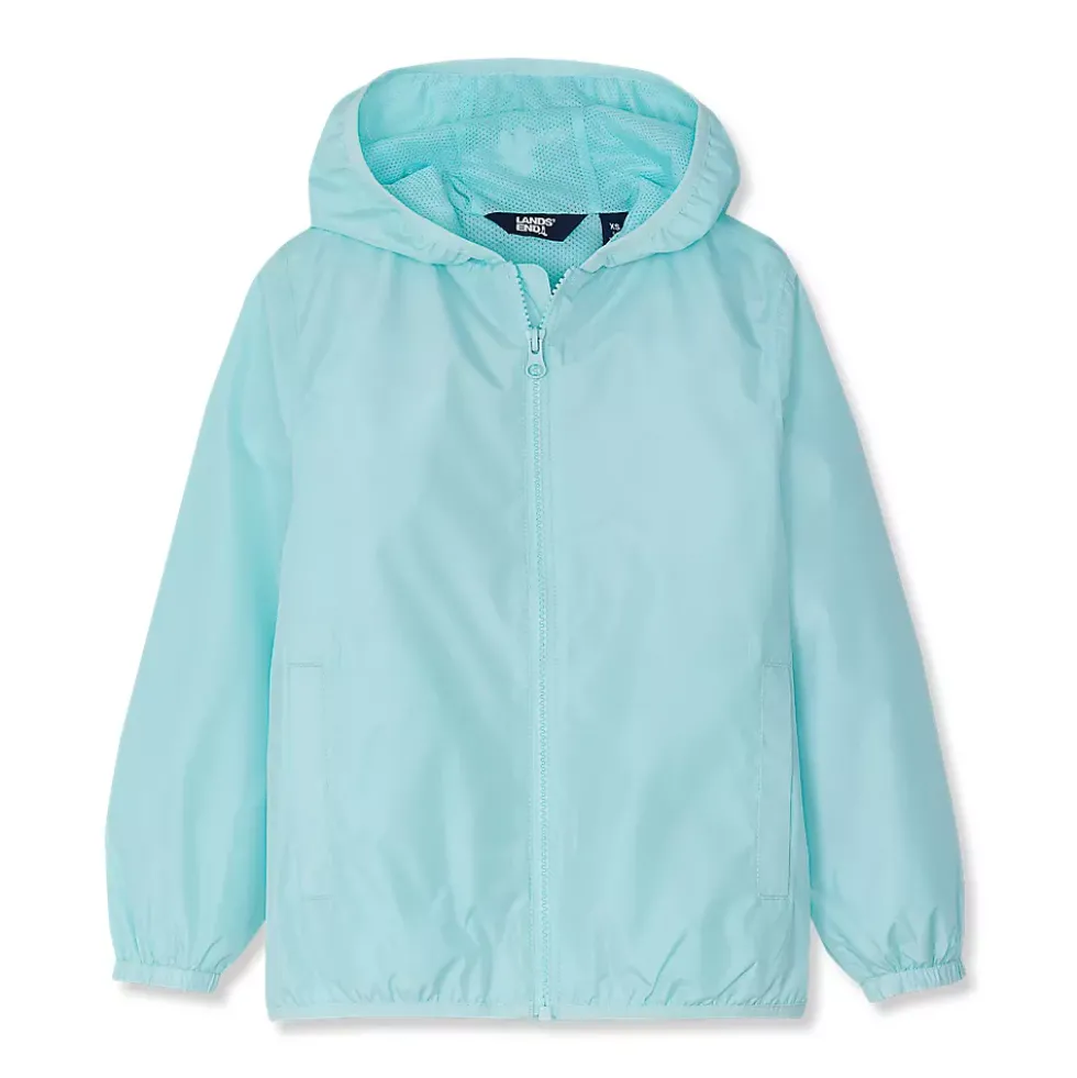 Kids Waterproof Hooded Packable Rain Jacket
