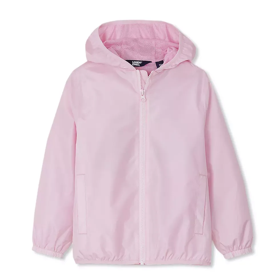 Kids Waterproof Hooded Packable Rain Jacket