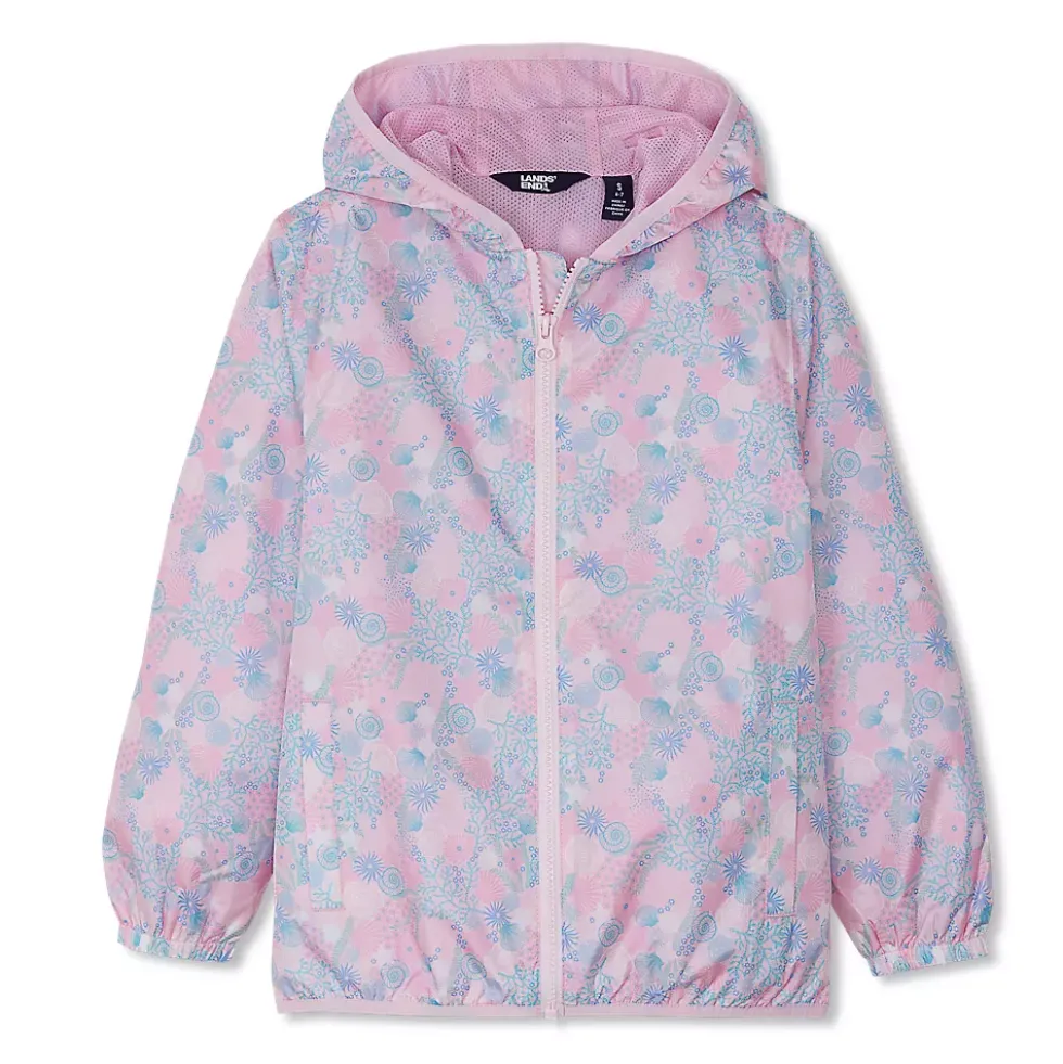Kids Waterproof Hooded Packable Rain Jacket
