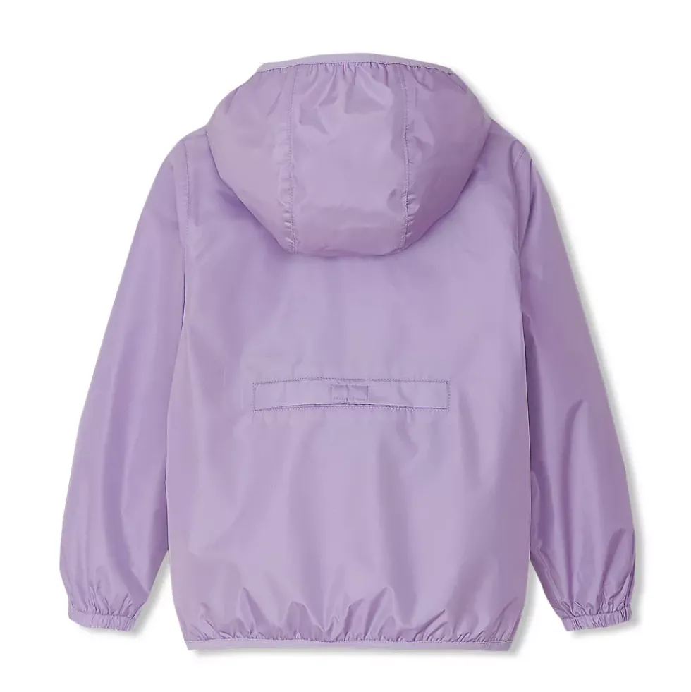 Kids Waterproof Hooded Packable Rain Jacket