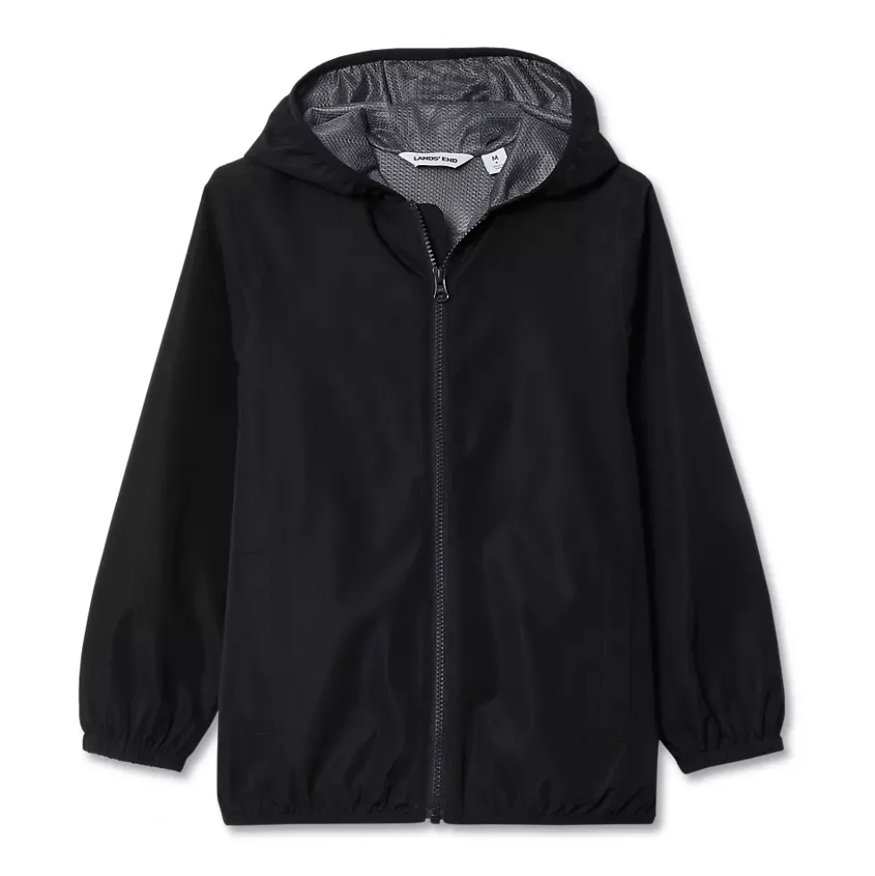 Kids Waterproof Hooded Packable Rain Jacket