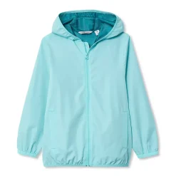 Kids Waterproof Hooded Packable Rain Jacket
