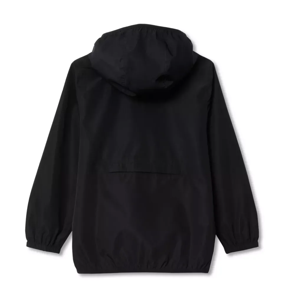 Kids Waterproof Hooded Packable Rain Jacket