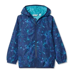 Kids Waterproof Hooded Packable Rain Jacket