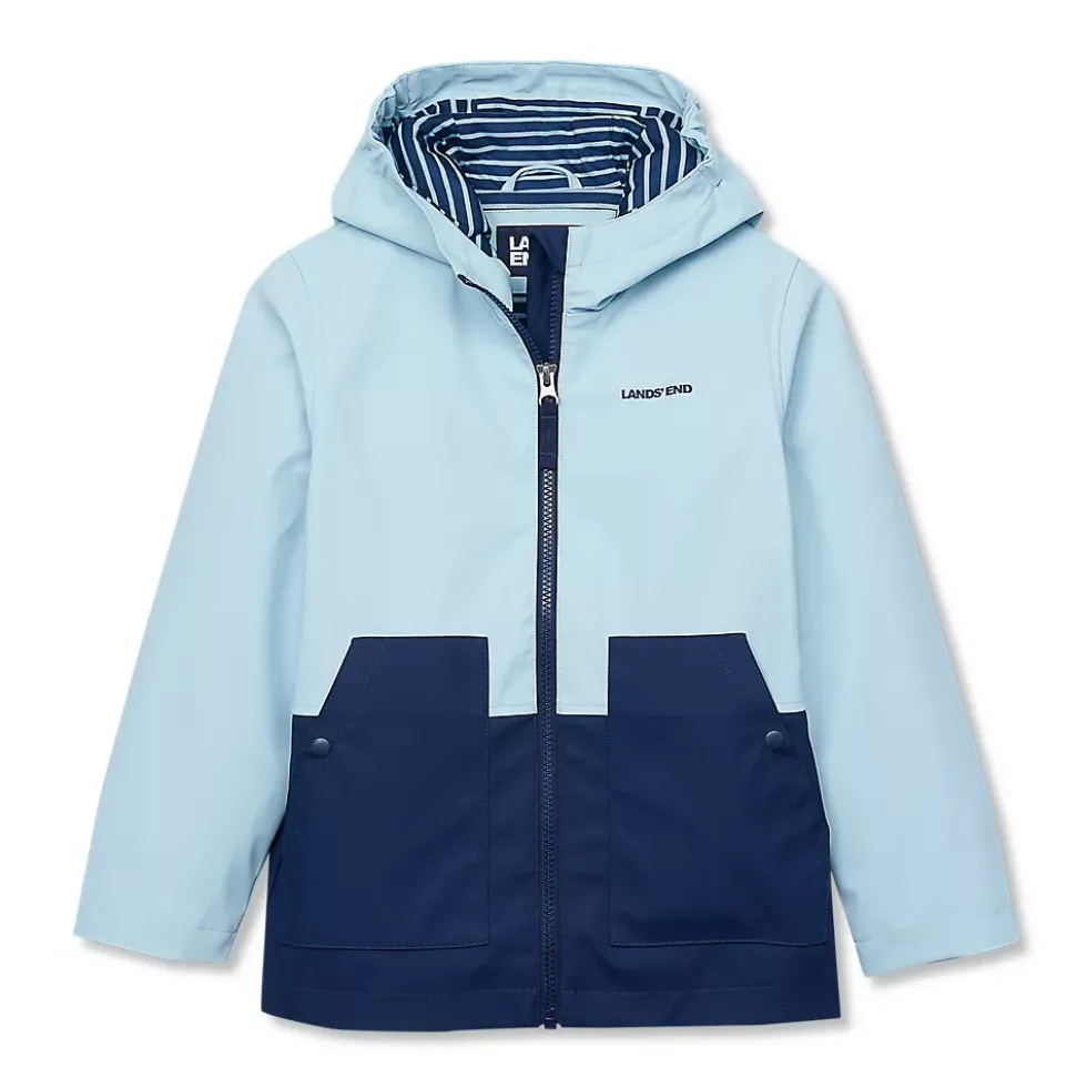 Kids Water Resistant Hooded Slicker Rain Jacket