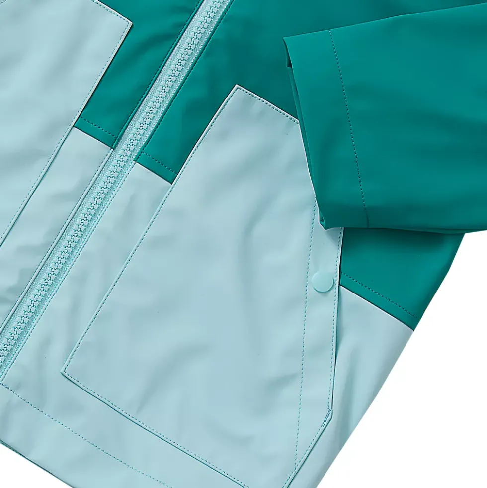 Kids Water Resistant Hooded Slicker Rain Jacket