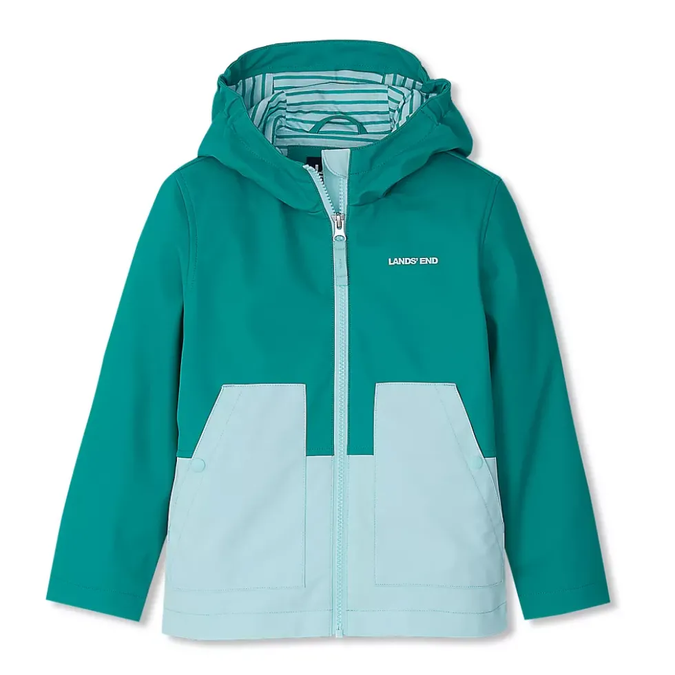Kids Water Resistant Hooded Slicker Rain Jacket