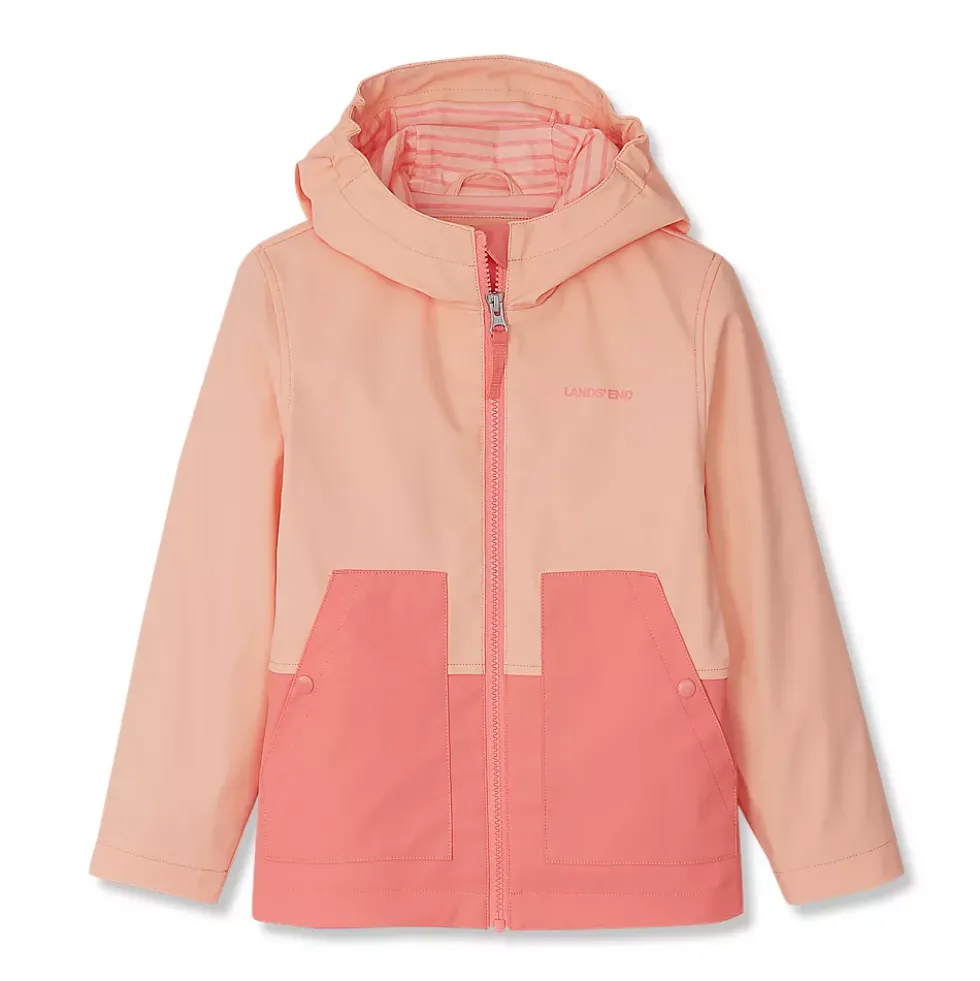 Kids Water Resistant Hooded Slicker Rain Jacket