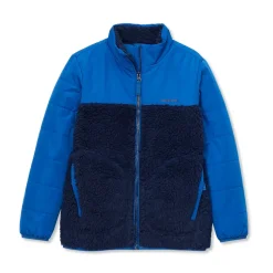 Kids Water Resistant Mixed Media Insulated Jacket