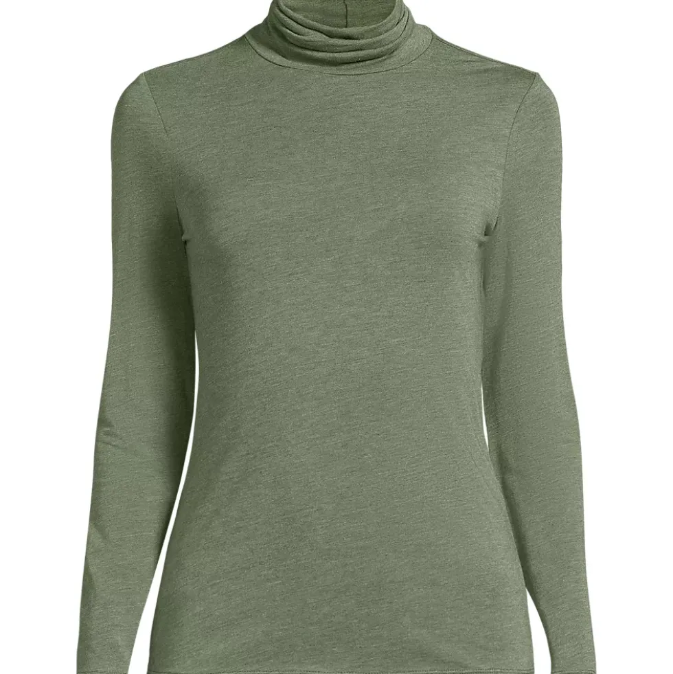 Lightweight Jersey Long Sleeve Turtleneck