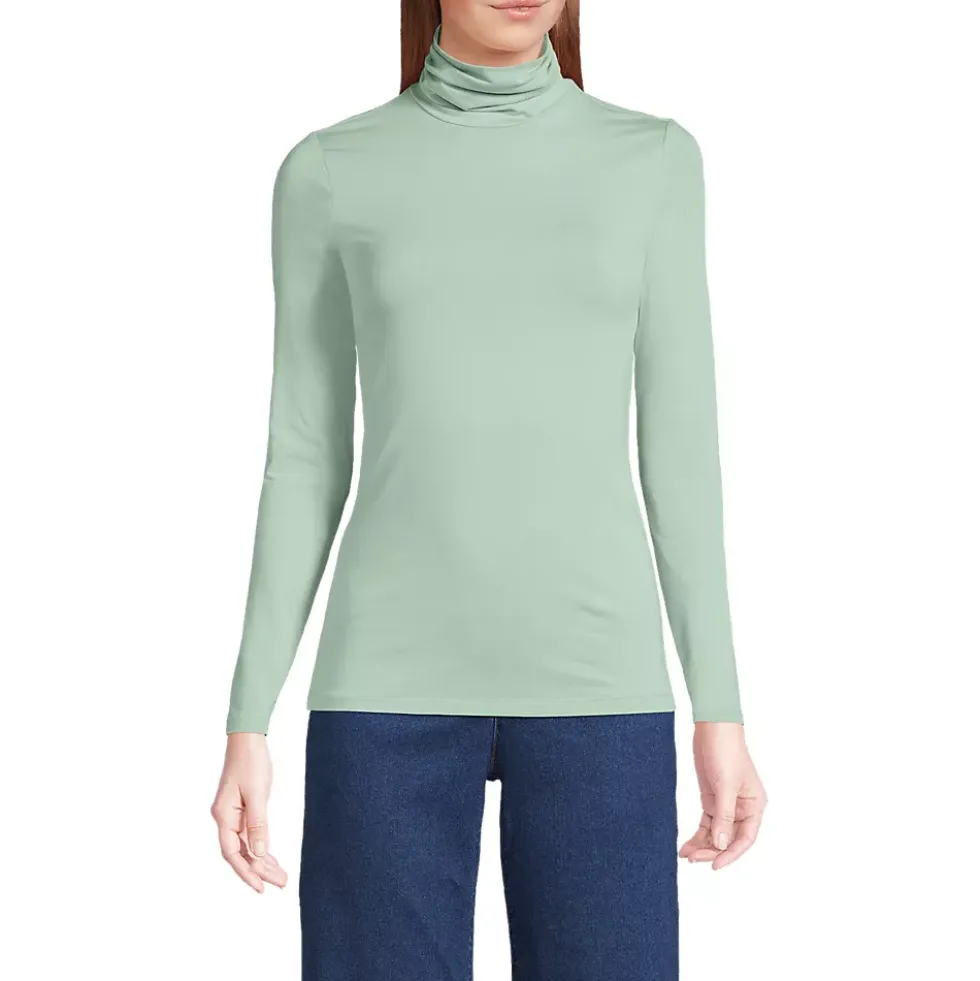 Lightweight Jersey Long Sleeve Turtleneck