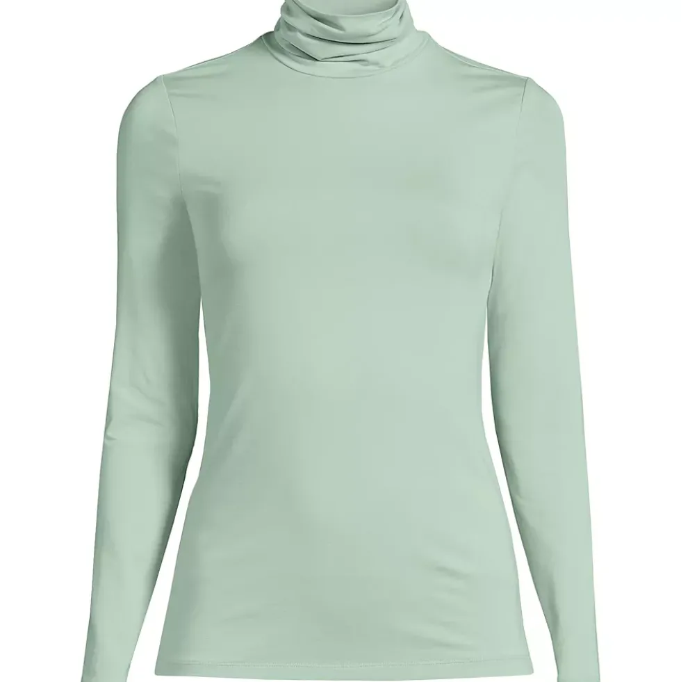Lightweight Jersey Long Sleeve Turtleneck