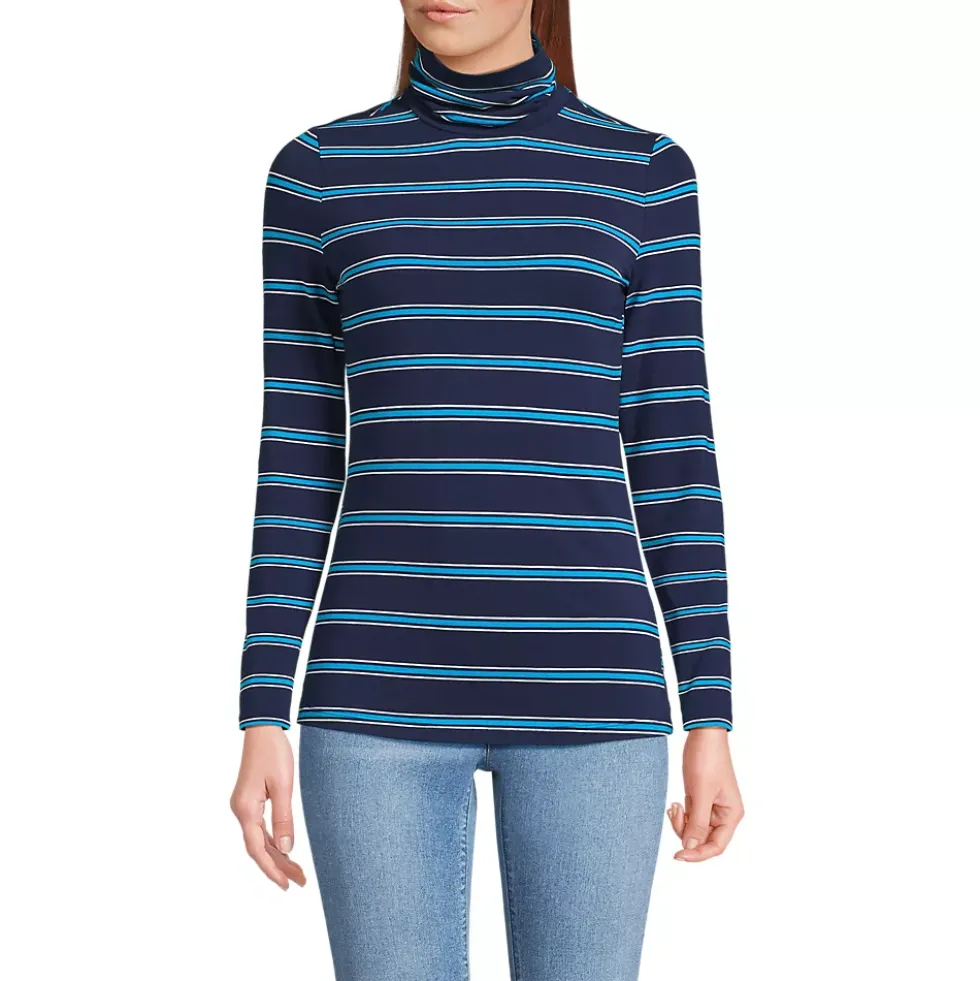 Lightweight Jersey Long Sleeve Turtleneck