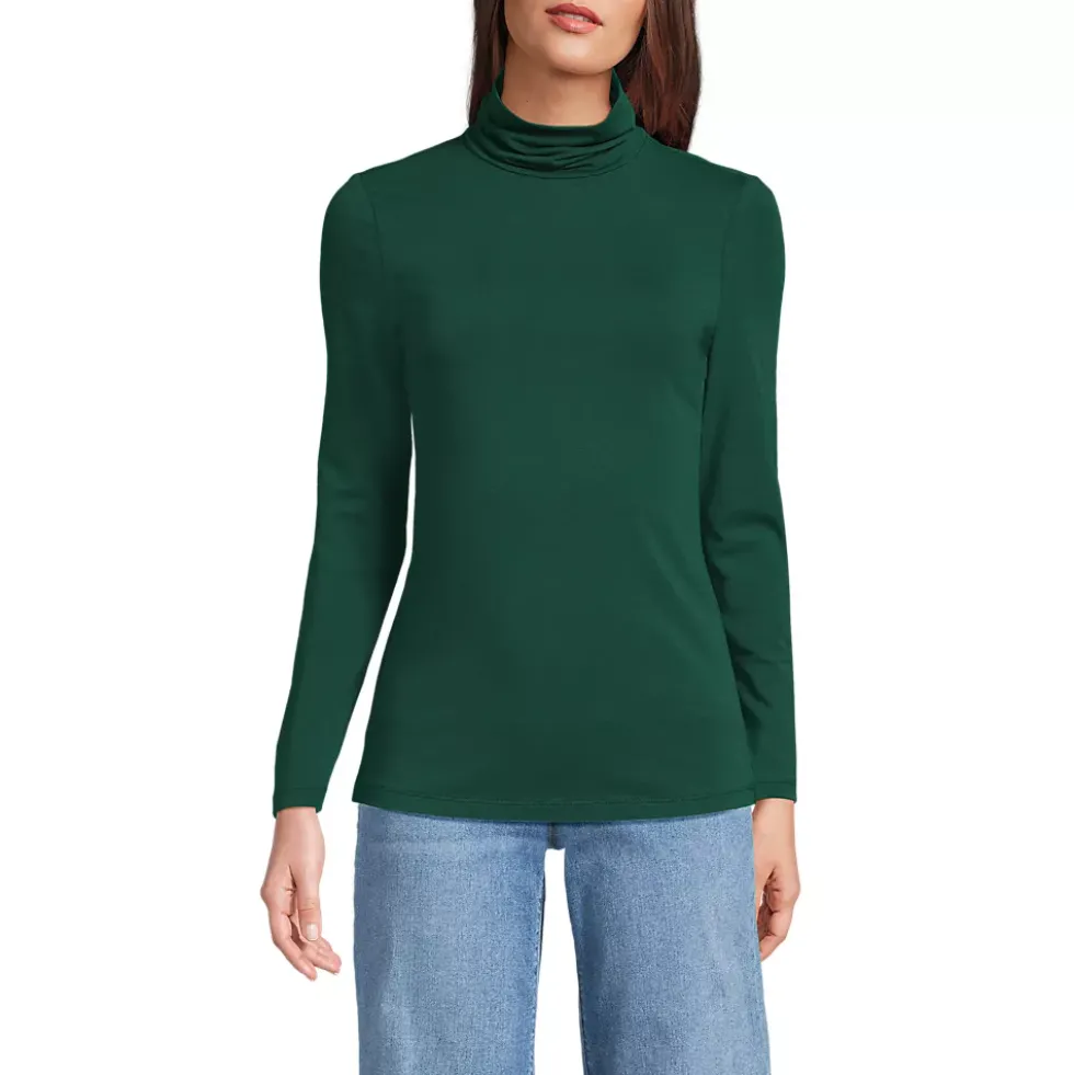 Lightweight Jersey Long Sleeve Turtleneck