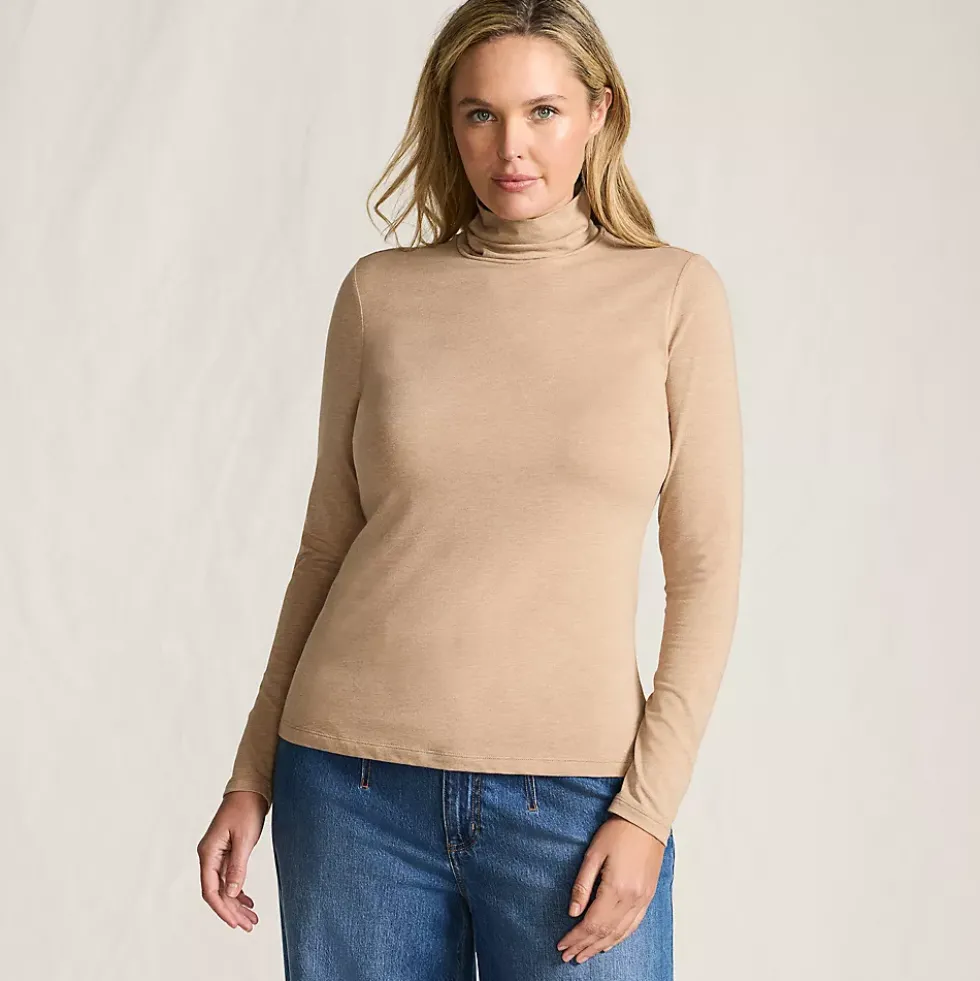 Lightweight Jersey Long Sleeve Turtleneck