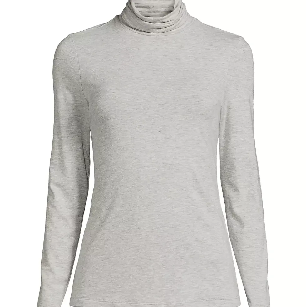 Lightweight Jersey Long Sleeve Turtleneck