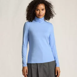 Lightweight Jersey Long Sleeve Turtleneck