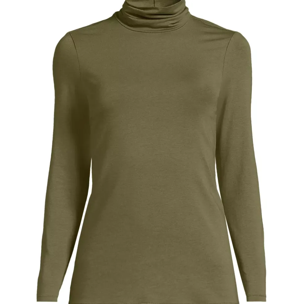 Lightweight Jersey Long Sleeve Turtleneck