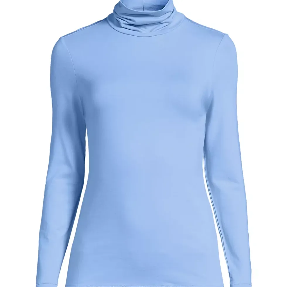 Lightweight Jersey Long Sleeve Turtleneck