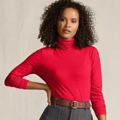 Lightweight Jersey Long Sleeve Turtleneck