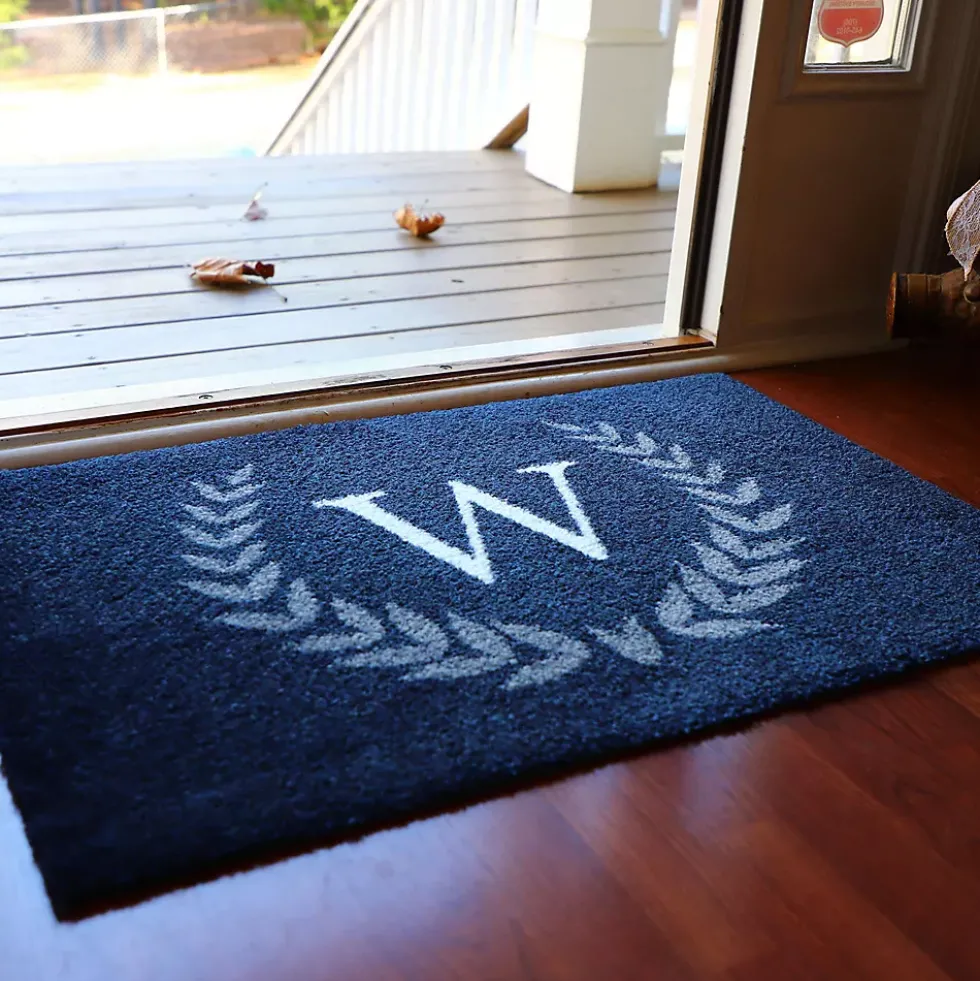Matterly Monogrammed Laurel Wreath Doormat - Standard