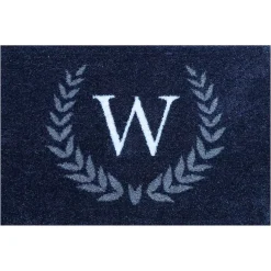 Matterly Monogrammed Laurel Wreath Doormat - Standard