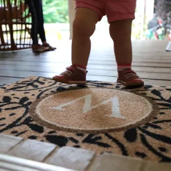 Matterly Monogrammed Wisteria Doormat - Standard