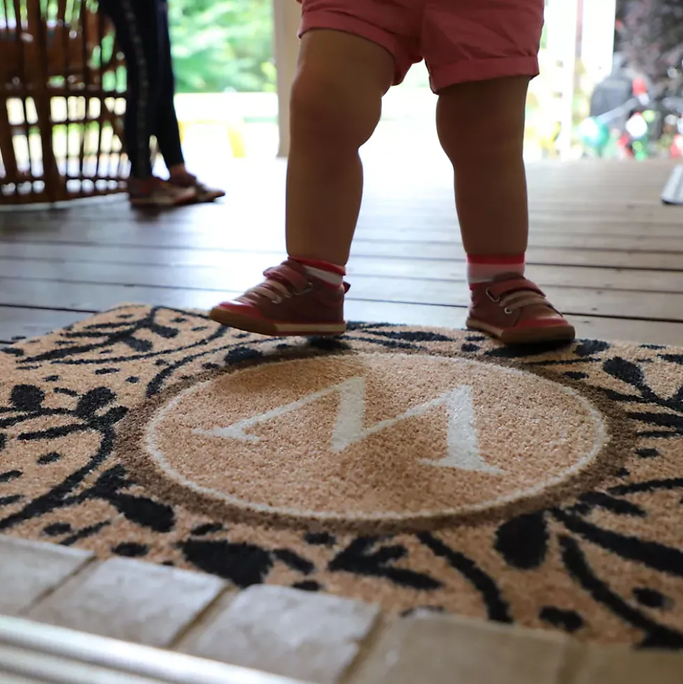 Matterly Monogrammed Wisteria Doormat - Standard